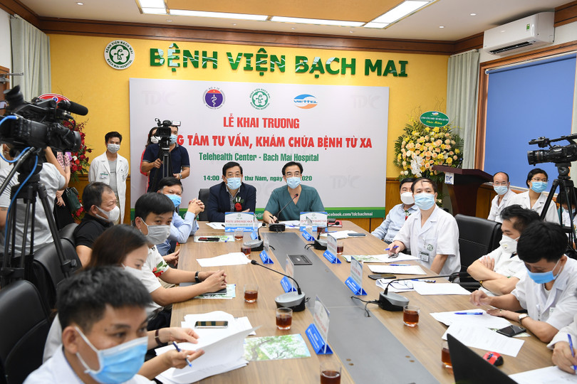 Bệnh viện Bạch Mai khai trương Trung tâm tư vấn khám, chữa bệnh từ xa (Ảnh: Thùy Dương)