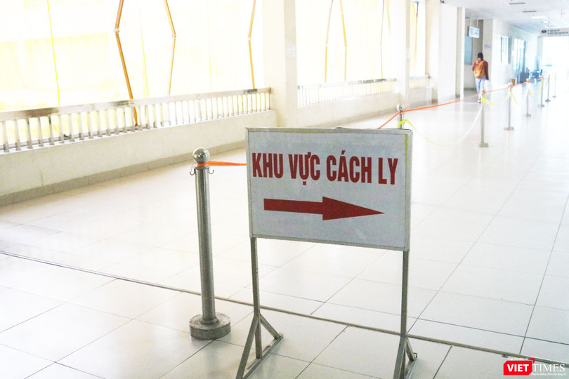 Khu vực cách ly bệnh nhân mắc COVID-19 (Ảnh: Minh Thúy) 
