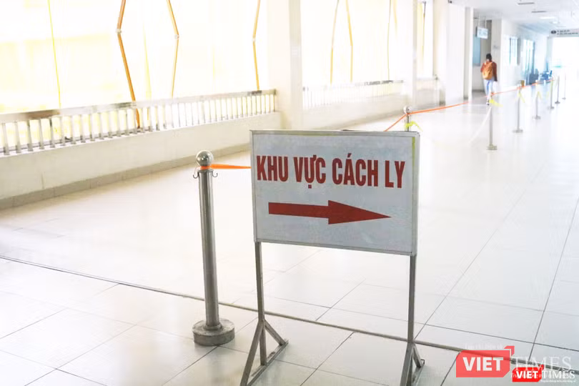 Khu vực cách ly phòng COVID-19 (Ảnh: Minh Thuý)