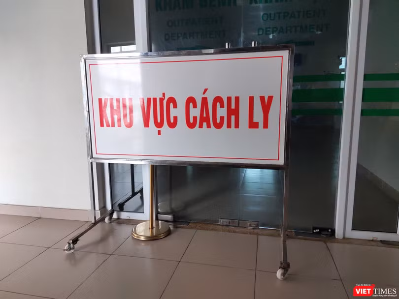Khu vực cách ly bệnh nhân COVID-19 (Ảnh: Minh Thúy) 