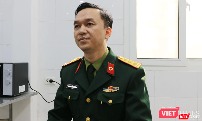 Thượng tá, PGS.TS. Hồ Anh Sơn - Phó Giám đốc Viện Nghiên cứu Y dược học Quân sự, Học viện Quân Y (Ảnh: Vũ Nga)
