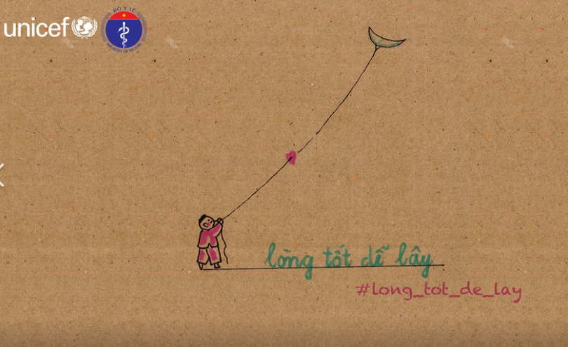 Chiến dịch “Lòng tốt dễ lây”. Ảnh: BYT 