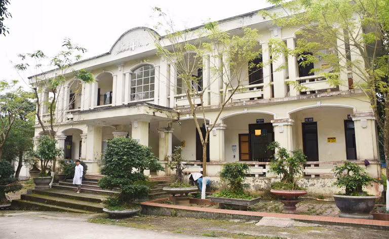 Trung tâm Y tế huyện Tam Dương, tỉnh Vĩnh Phúc. Ảnh: Xuân Hùng 
