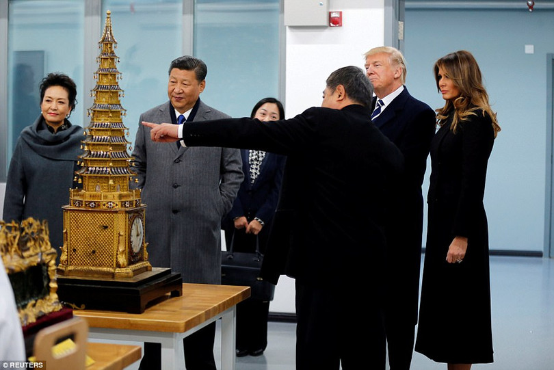 Trung Quốc trải thảm đỏ và ‘núi thỏa thuận’ 250 tỷ USD đón ông Trump ảnh 12