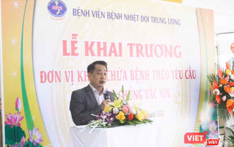 BS. CKII. Nguyễn Trung Cấp – Phó Giám đốc Bệnh viện Bệnh Nhiệt đới Trung ương (Ảnh: Minh Thuý)