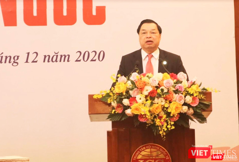 ông Lê Mạnh Hùng – Phó Trưởng Ban Tuyên giáo Trung ương, Trưởng Tiểu ban Tuyên truyền Đại hội thi đua yêu nước toàn quốc lần thứ X (Ảnh: Minh Thuý)