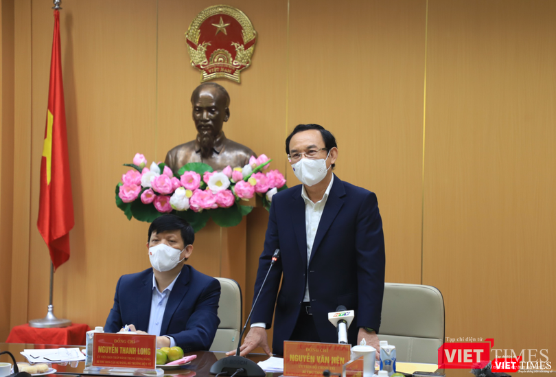 Ông Nguyễn Văn Nên - Uỷ viên Bộ Chính trị, Bí thư Thành uỷ TP. HCM (Ảnh - Minh Thuý)