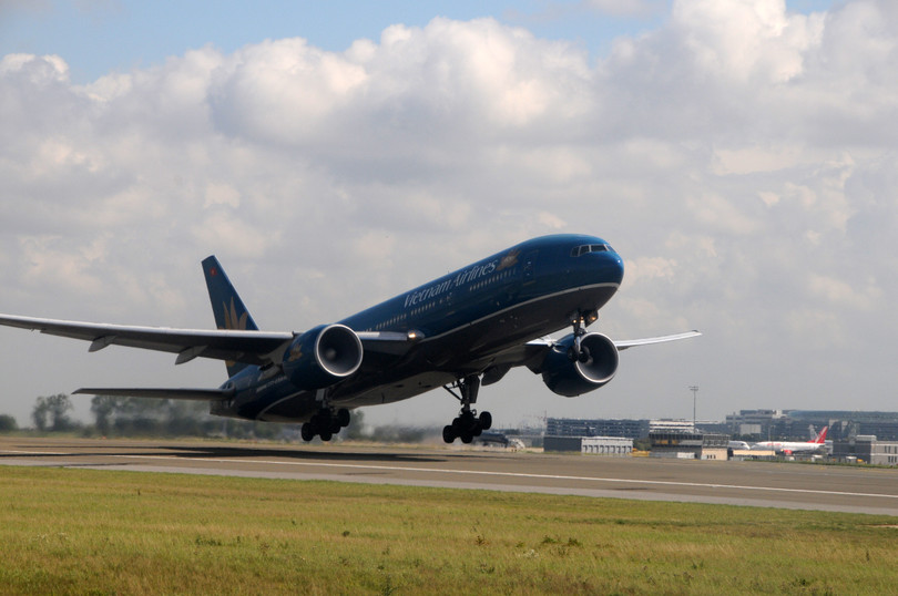 Một chuyến bay của Vietnam Airlines. Ảnh: VNA