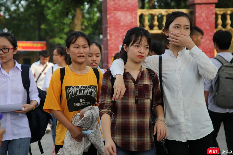 Thí sinh dự thi THPT quốc gia 2019. 