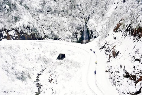  Băng tuyết phủ trắng Sa Pa (ảnh minh hoạ)