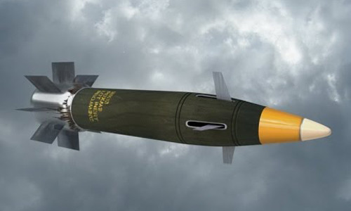 Đạn Excalibur N5 dùng cho pháo hạm Mỹ. Ảnh:Raytheon