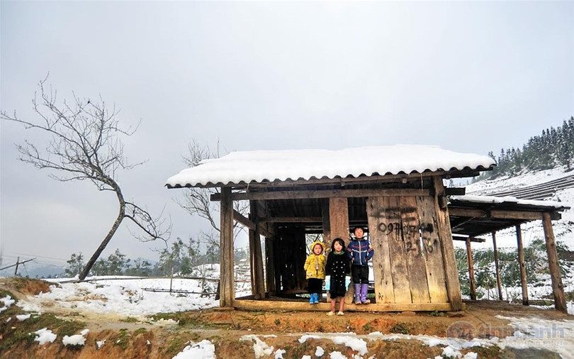 Ngắm tuyết trên những thửa ruộng bậc thang ở “nóc nhà Đông Dương“ ảnh 18
