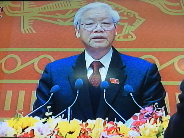 Tổng Bí thư Nguyễn Phú Trọng phát biểu tại Đại hội