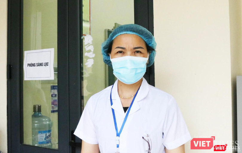 BS. Nguyễn Thị Hồng Thuý – Trạm trưởng Trạm Y tế phường Cống Vị (Ảnh - Minh Thuý)