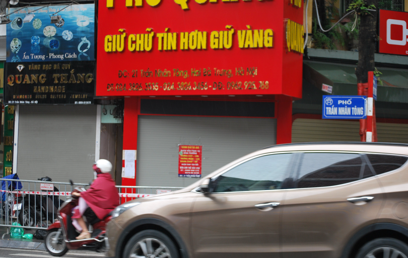 Nhà số 21 Trần Nhân Tông - nơi ở của bệnh nhân COVID-19 (Ảnh - Minh Ngọc) 