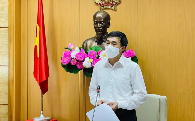 Thứ trưởng Trần Văn Thuấn nhấn mạnh: Trong năm nay, Việt Nam sẽ có ít nhất 1 vaccine phòng COVID-19 trong nước sản xuất thành công. (Ảnh - BYT)