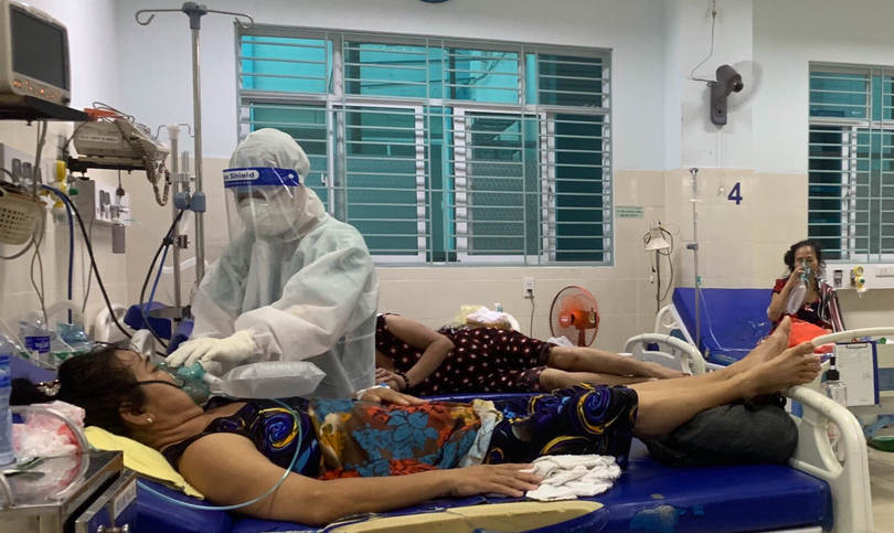 Chị Diễm tham gia hỗ trợ điều trị bệnh nhân COVID-19 tại Bệnh viện Đa khoa Gò Vấp (ẢNh - BVCC) Chị Diễm tham gia hỗ trợ điều trị bệnh nhân COVID-19 tại Bệnh viện Đa khoa Gò Vấp (ẢNh - BVCC)