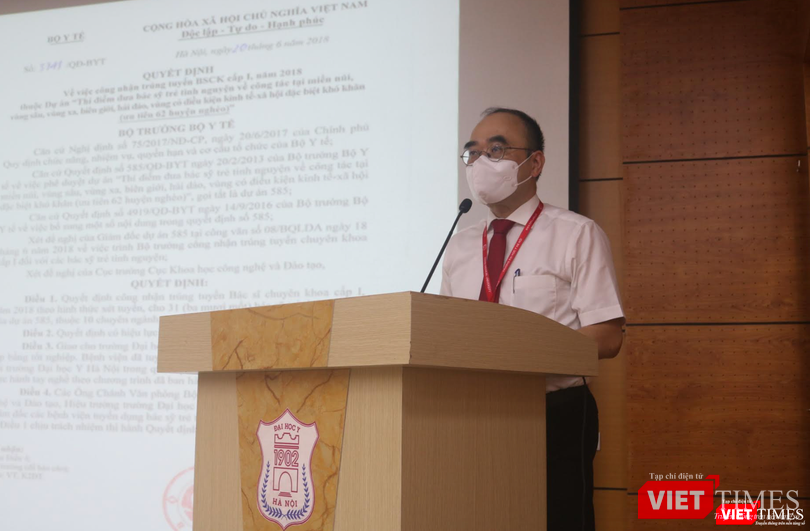 PGS.TS. Lê Minh Giang - Trưởng phòng Quản lý đào tạo sau đại học, Trường Đại học Y Hà Nội (Ảnh - Minh Thuý)