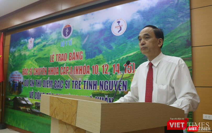 TS. Phạm Văn Tác – Phó Chủ tịch Hội đồng Y khoa Quốc gia, Cục trưởng Cục Khoa học công nghệ và đào tạo, Giám đốc dự án 585 (Ảnh - Minh Thuý)