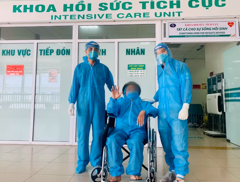 Bệnh nhân Q. trong ngày ra viện (Ảnh - Đặng Thanh) 