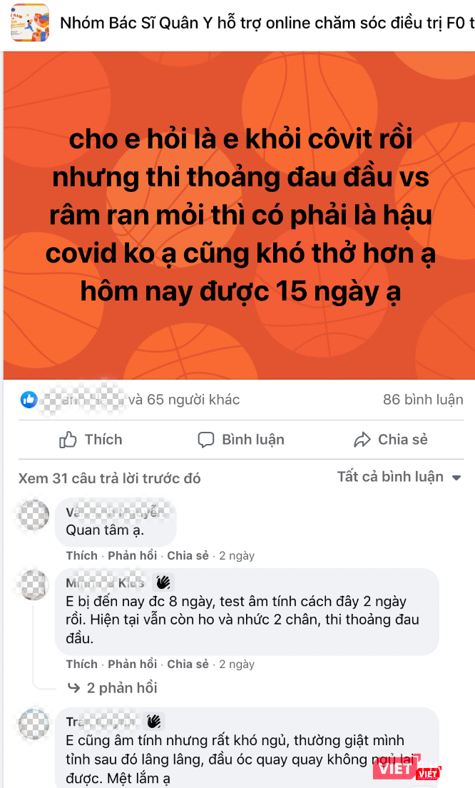 Nhiều F0 thắc mắc về tình trạng hậu COVID-19 (Ảnh - MT) Nhiều F0 thắc mắc về tình trạng hậu COVID-19 (Ảnh - MT)