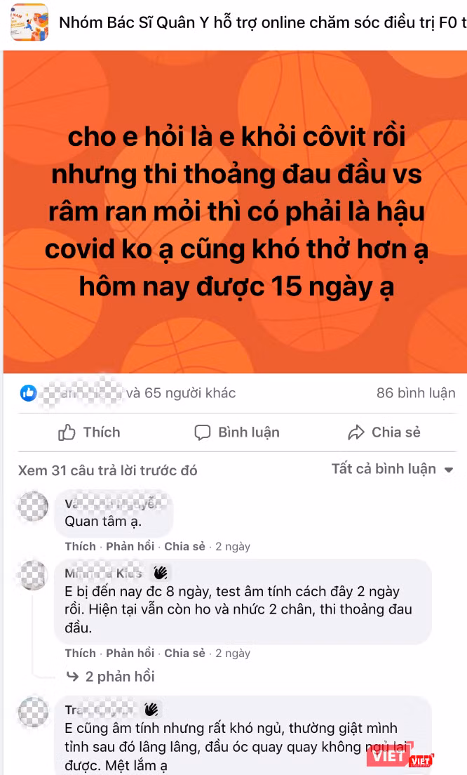 Nhiều F0 thắc mắc về tình trạng hậu COVID-19 (Ảnh - MT)