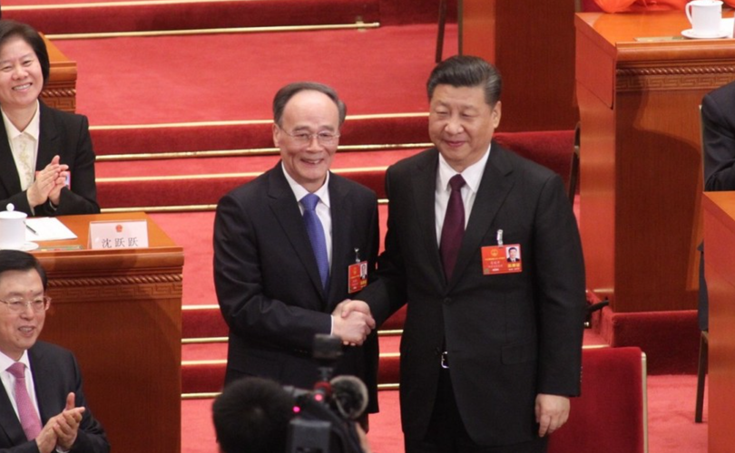 Ông Tập Cận Bình và ông Vương Kỳ Sơn.