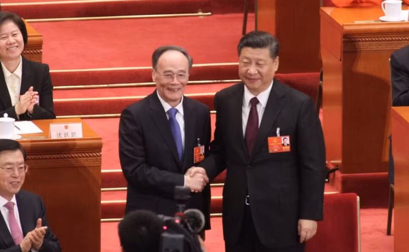 Ông Tập Cận Bình và ông Vương Kỳ Sơn.