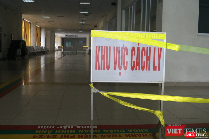 Khu vực cách ly bệnh nhân COVID-19 (Ảnh - Minh Thuý)n