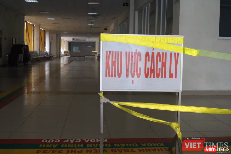 Khu vực cách ly bệnh nhân COVID-19 (Ảnh: Minh Thuý)