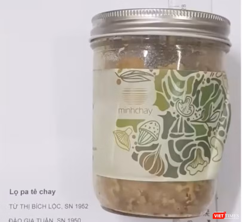 Lọ pate Minh Chay của Công ty TNHH Hai Thành viên Lối sống mới chứa vi khuẩn Clostridium botulinum (Ảnh: Minh Thúy) 
