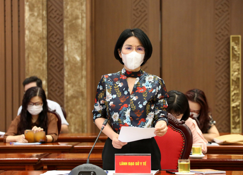 Bà Trần Thị Nhị Hà - Giám đốc Sở Y tế Hà Nội (Ảnh - Thành uỷ HN) Bà Trần Thị Nhị Hà - Giám đốc Sở Y tế Hà Nội (Ảnh - Thành uỷ HN)