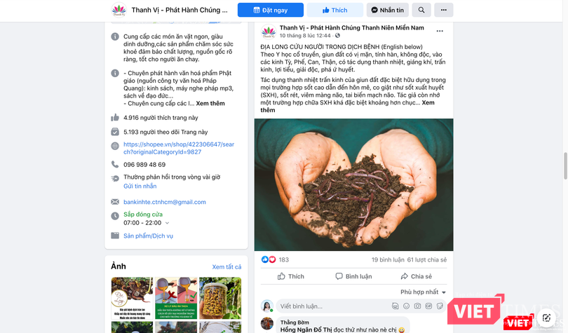 Quảng cáo rầm rộ địa long để bán hàng (Ảnh - VT) Quảng cáo rầm rộ địa long để bán hàng (Ảnh - VT)