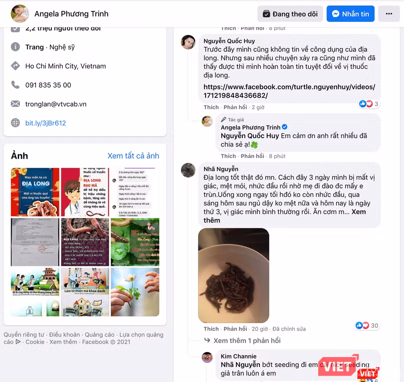 Nhiều người ủng hộ việc sử dụng địa long để chữa bệnh (Ảnh - VT)