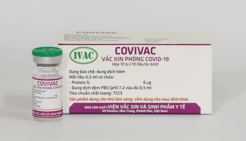 Vaccine COVIVAC là dạng dung dịch chứa Protein S tái tổ hợp của SARS-CoV-2 biểu hiện trên bề mặt virus New-cát-xơn, bất hoạt, không có chất bảo quản (Ảnh - IVAC)