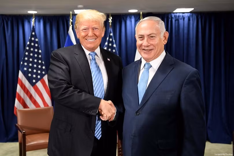 Tổng thống Mỹ Donald Trump và thủ tướng Israel Benjamin Netanyahu.