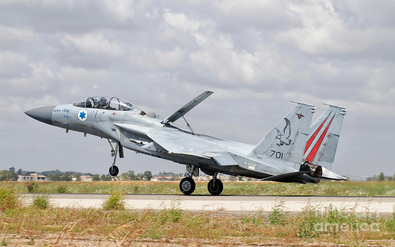 Máy bay F-15C của không quân Israel.