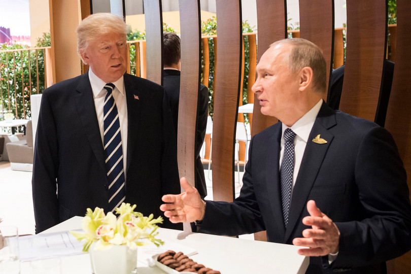 Ông Trump và ông Putin tại hội nghị G20 Đức.