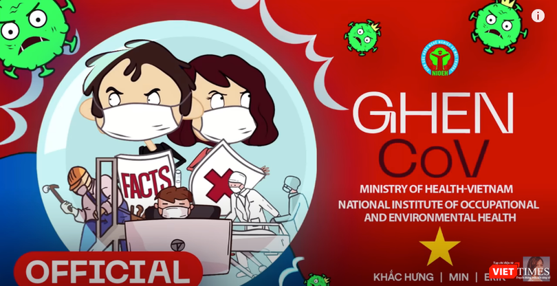 Bài hát “Ghen Cô Vy” phiên bản tiếng Anh. Ảnh: Minh Thúy 