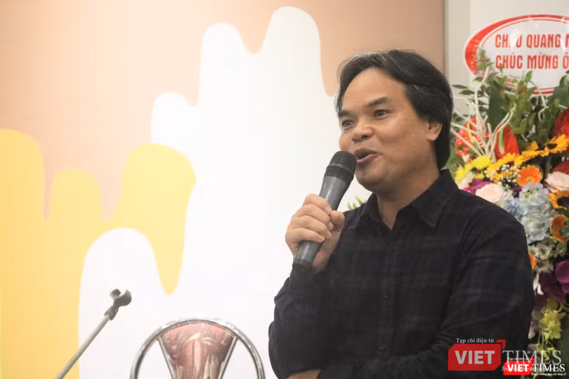 Ông Lê Văn Sửu - Hiệu trưởng Trường Đại học Mỹ thuật Việt Nam (Ảnh: Minh Thuý)