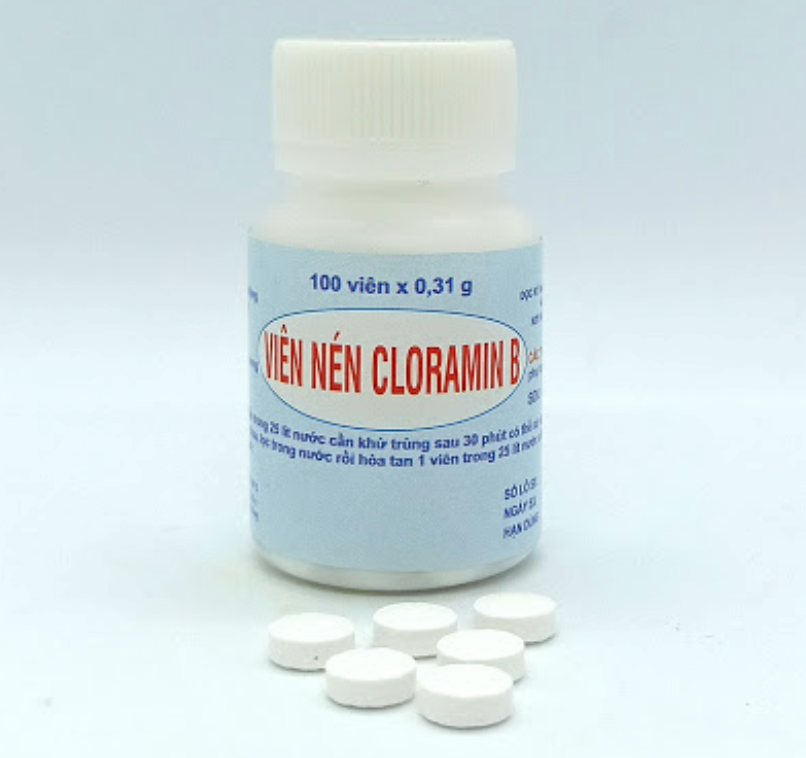 Viên nén Cloramin B (Ảnh: duoctw3.com) Viên nén Cloramin B (Ảnh: duoctw3.com)