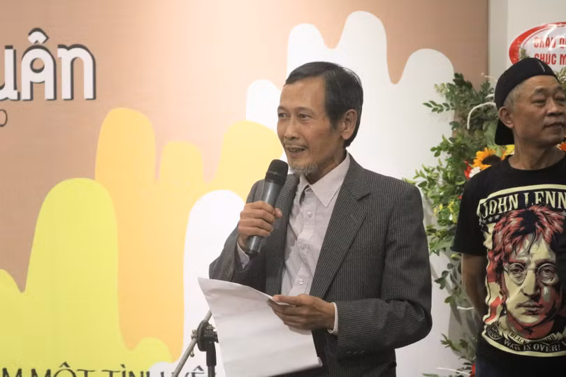 Hoạ sĩ Vi Ngọc Mai – con trai hoạ sĩ Ngọc Linh (Ảnh: Minh Thuý)