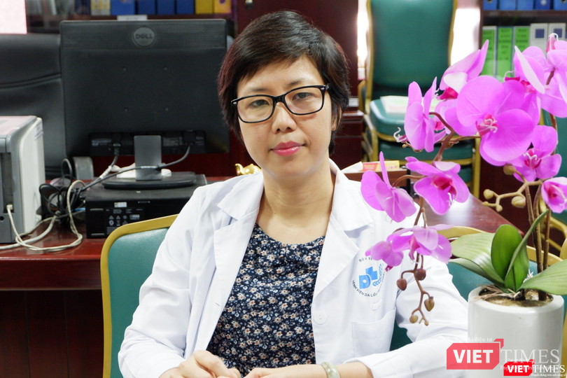 BS. Lê Thị Mai – Phó Trưởng Phòng chỉ đạo tuyến, Bệnh viện Da liễu Trung ương (Ảnh: Minh Thuý)