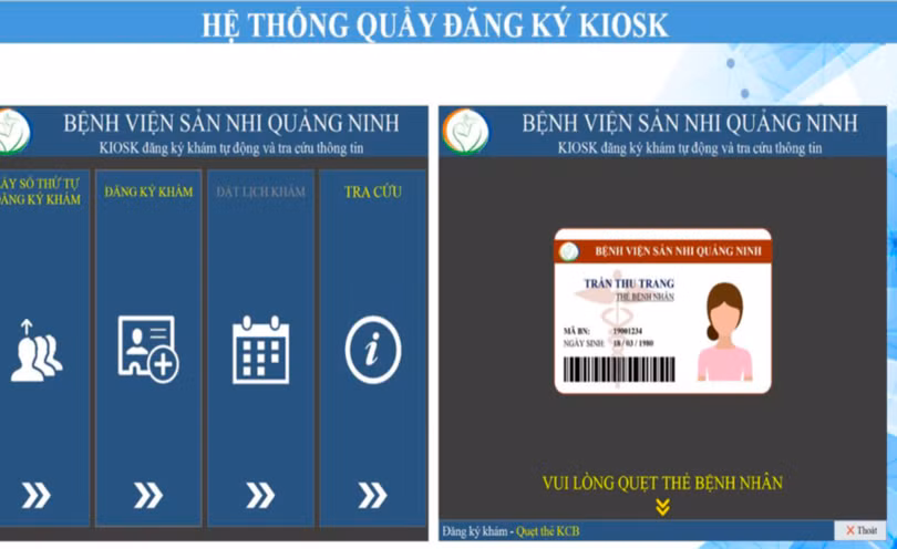 Hệ thống đăng ký khám tự động và tra cứu thông tin (Ảnh - BVCC) Hệ thống đăng ký khám tự động và tra cứu thông tin (Ảnh - BVCC)