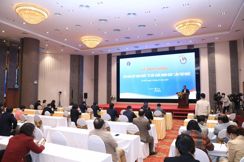 Lễ phát động giải báo chí toàn quốc “Vì sức khoẻ nhân dân” lần thứ nhất (Ảnh - Trần Minh) Lễ phát động giải báo chí toàn quốc “Vì sức khoẻ nhân dân” lần thứ nhất (Ảnh - Trần Minh)