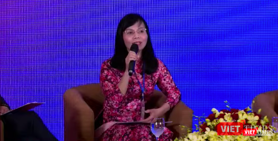 GS.TS. Trần Thị Vân Hoa – Phó Hiệu trưởng Trường Đại học Kinh tế Quốc Dân (Ảnh - Minh Thuý)