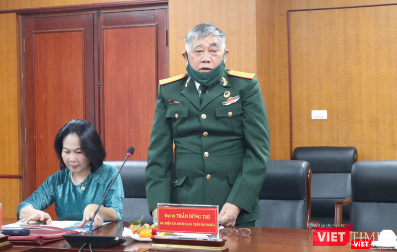 Đại tá Trần Dũng Trí - con trai GS.VS. Trần Đại Nghĩa (Ảnh - Minh Thuý)