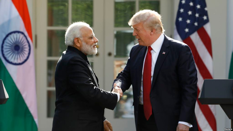 Tổng thống Hoa Kỳ Donald Trump và Thủ tướng Ấn Độ Narendra Modi.