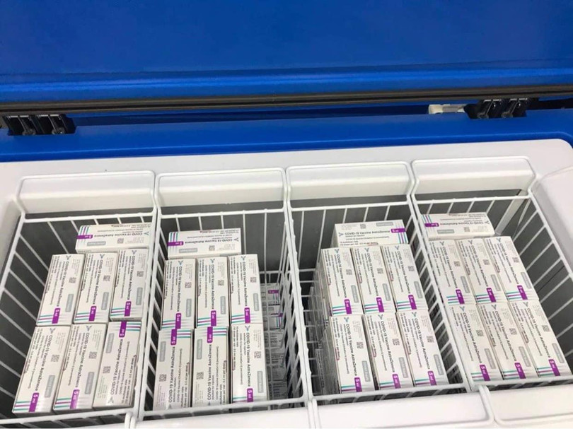 Vaccine phòng COVID-19 của Astrazeneca được bảo quản trong kho lạnh (Ảnh - BYT)