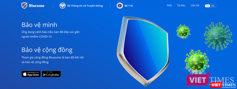 Ứng dụng Bluezone giúp phòng, chống COVID-19 (Ảnh - Minh Thuý)